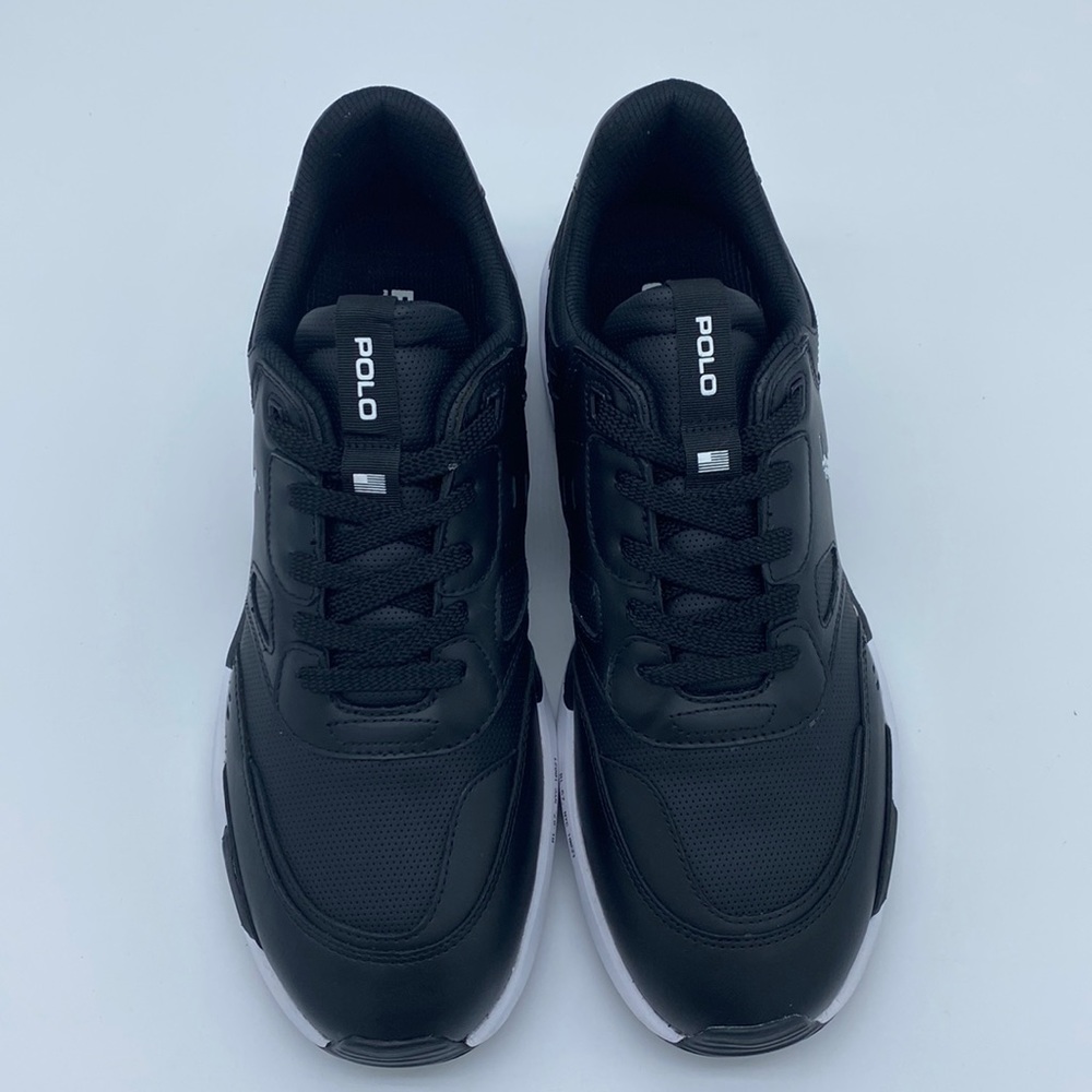 NWT Polo Ralph Lauren Men's Jogger Leather-Panel Sneakers Size 10 - Picture 6 of 11